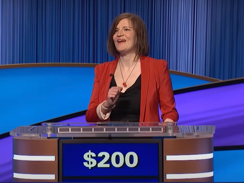 screenshot of April Marquet competing on Jeopardy!