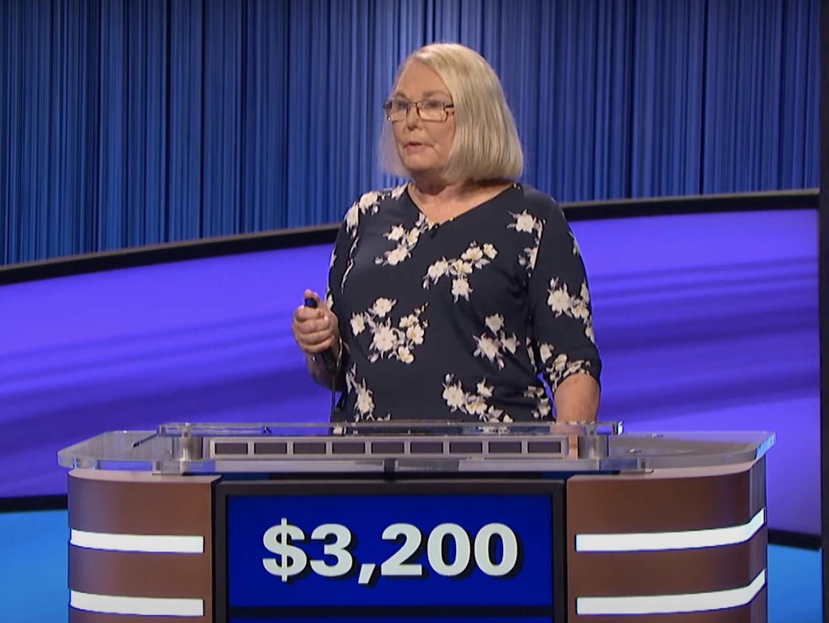 screenshot of Martha Bath competing on Jeopardy!