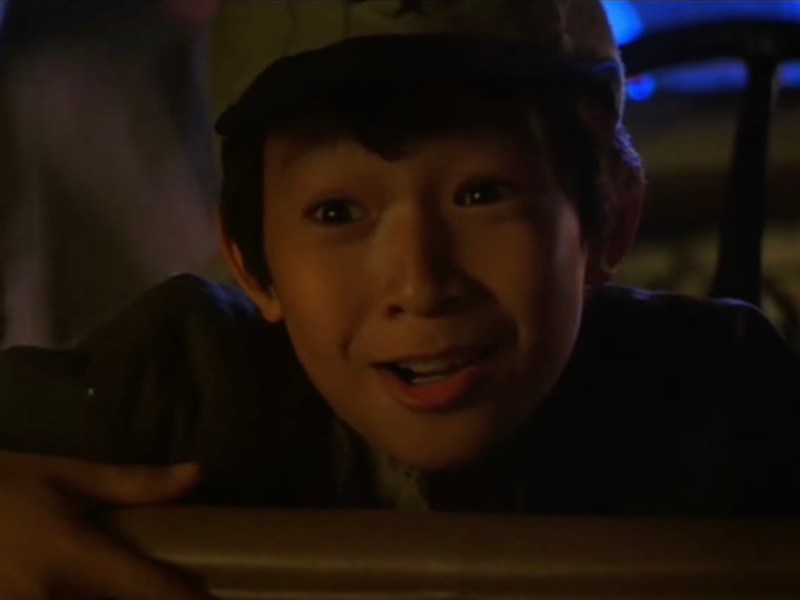 screenshot of Ke Huy Quan as Short Round in Indiana Jones in 1984