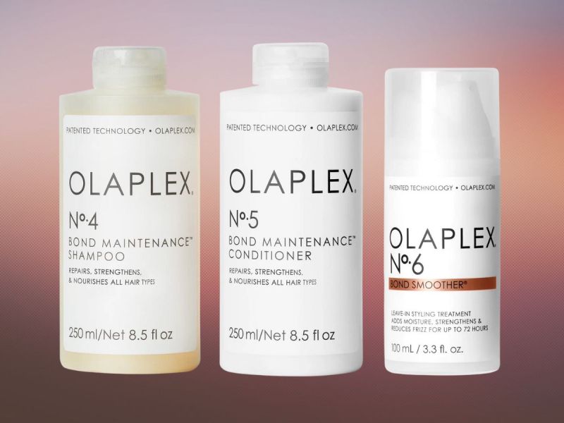 Line-up of Olaplex products