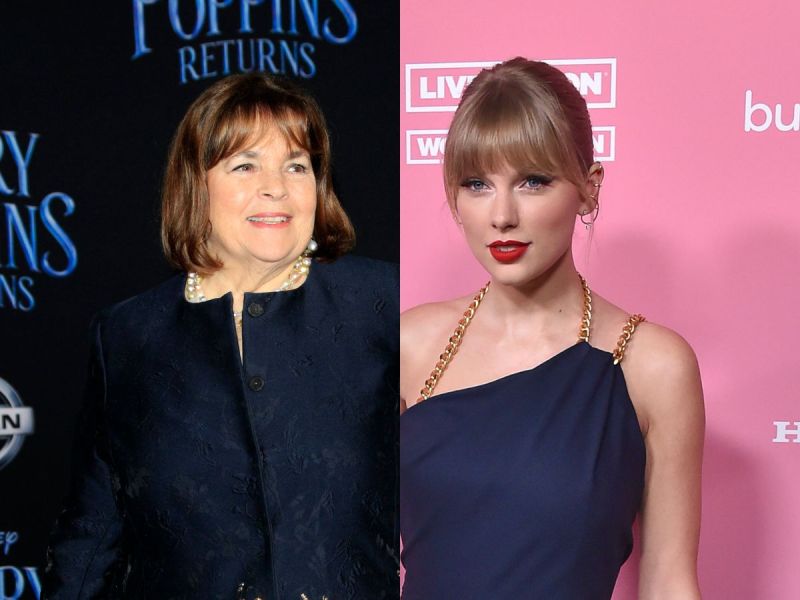 side by side photos of Ina Garten and Taylor Swift