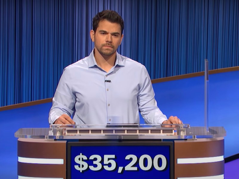 screenshot of Cris Pannullo competing on Jeopardy!