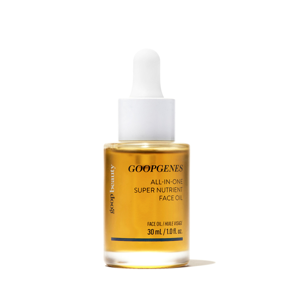 a bottle of Goop All-In-One Face Oil