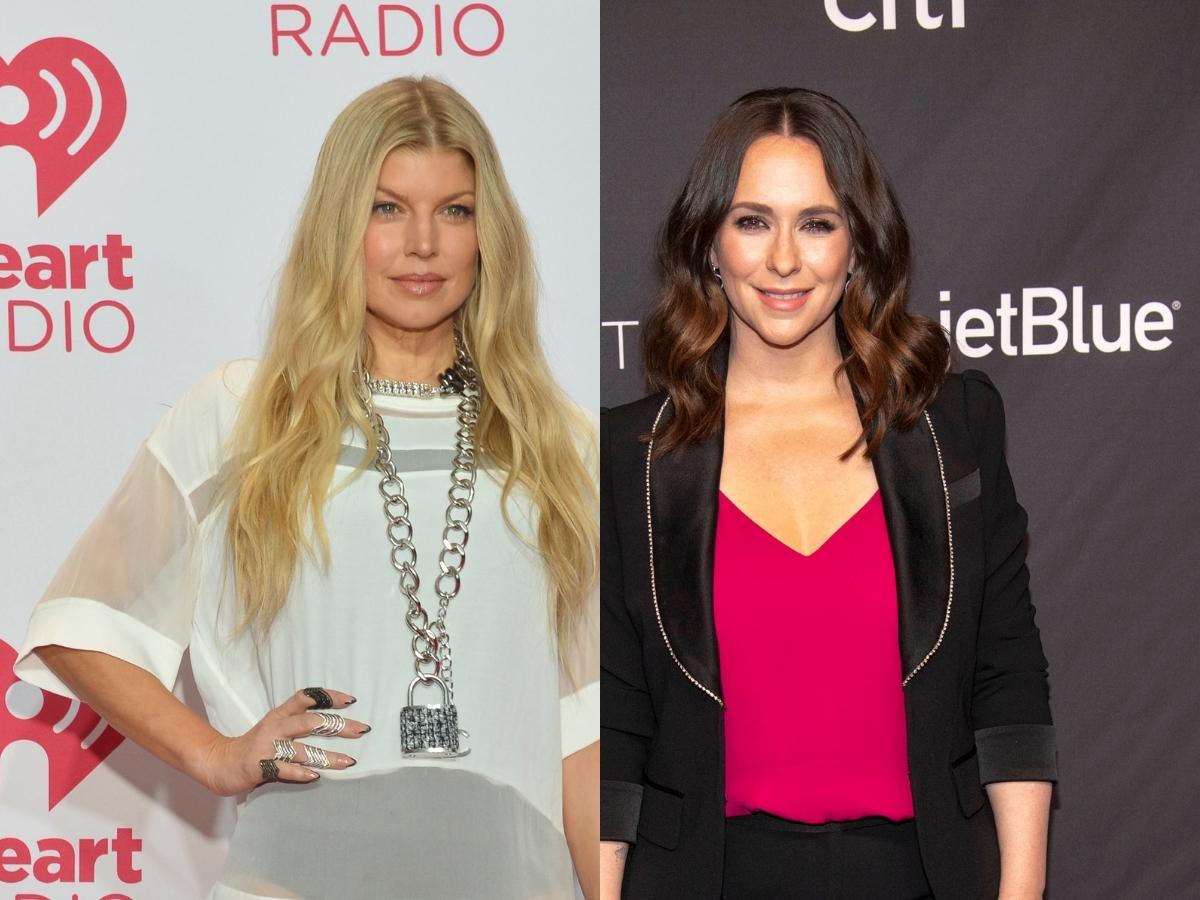 side by side photos of Fergie and Jennifer Love Hewitt