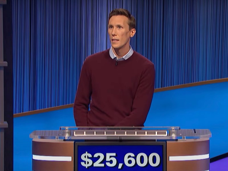 screenshot of Eric Ahasic competing on Jeopardy!