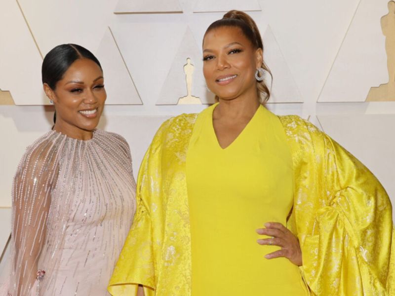 Queen Latifah and Eboni Nichols at the 94th Annual Academy Awards
