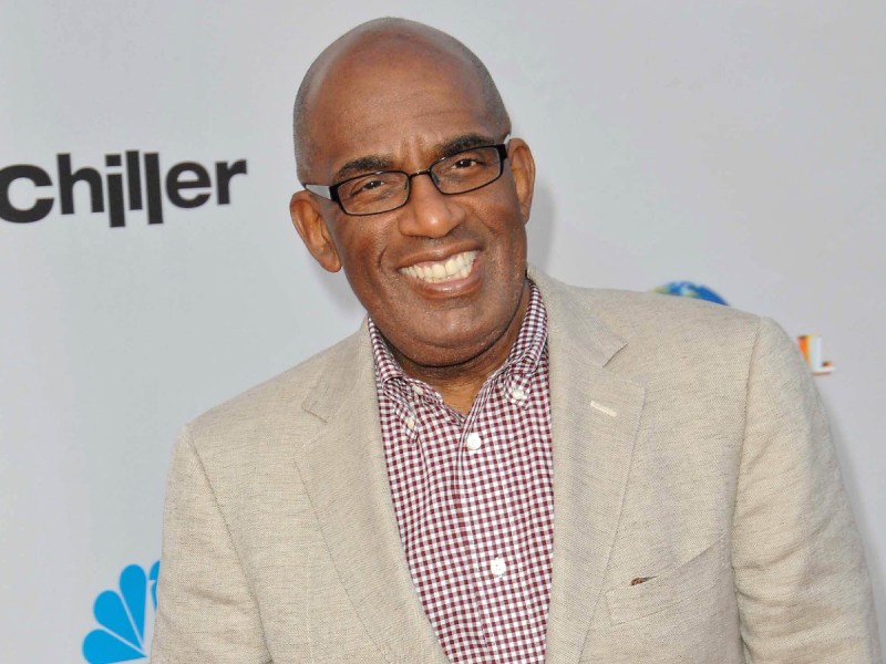 Al Roker smiles in tan suit jacket