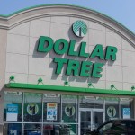 A Dollar Tree storefront is photographed on a sunny day
