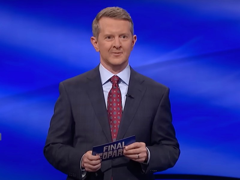 screenshot of Ken Jennings hosting Final Jeopardy