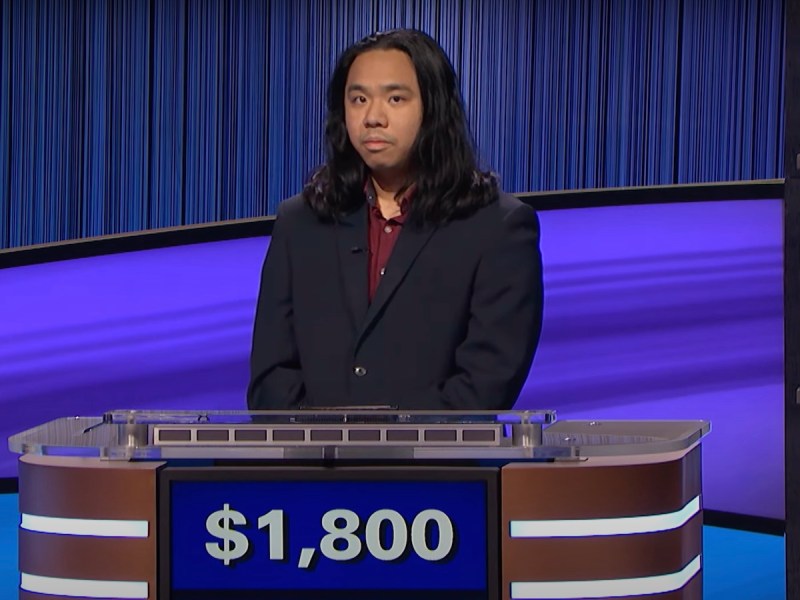 screenshot of Lloyd Sy competing on Jeopardy