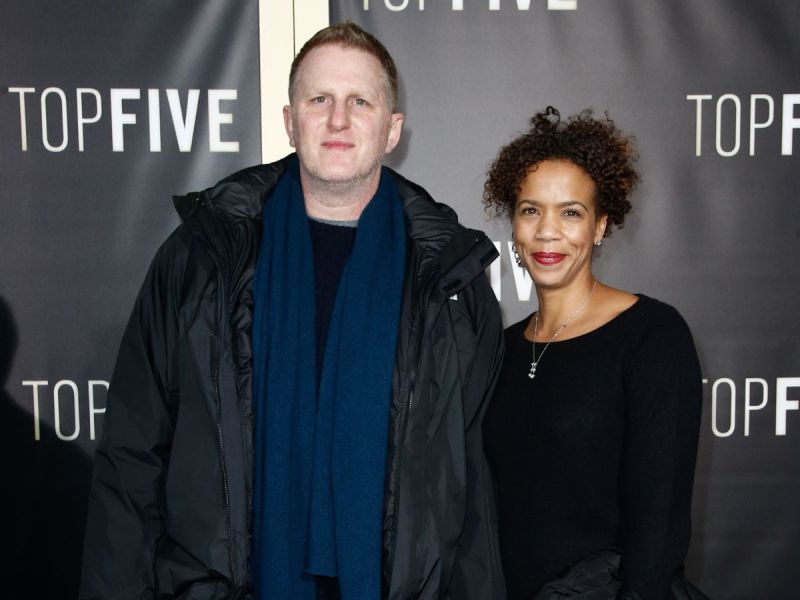 Michael Rapaport and his wife Kebe Dunn