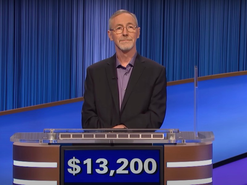 screenshot of Ray LaLonde during Final Jeopardy!