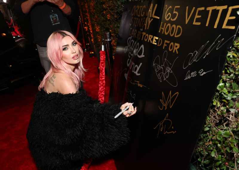 Megan Fox Unrecognizable With Pink Hair, 'New Face' at People's Choice Awards