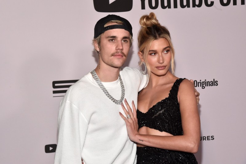Hailey Bieber Shows Off Baby Bump in Crop Top on Outing With Husband Justin