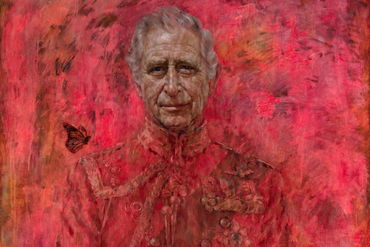 king-charles-reveals-horrifying-new-red-portrait-of-himself-like-hes-burning-in-hell