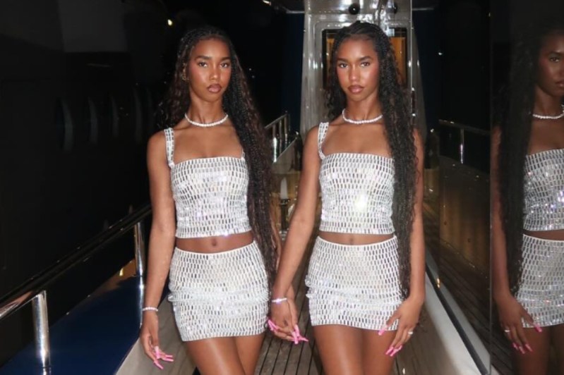 Diddy's Twin Daughters, 18, Frolic on the Beach in St. Barts Amid His Imprisonment