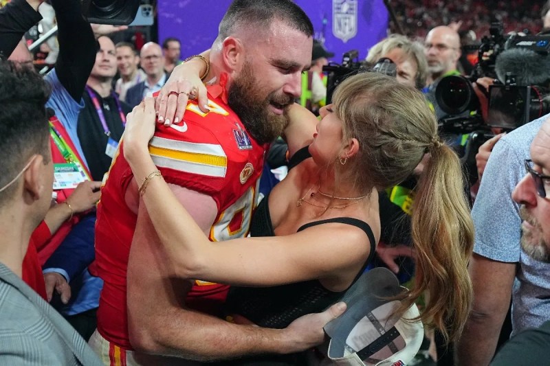 travis-kelce-taylor-swift-reference-postgame-interview