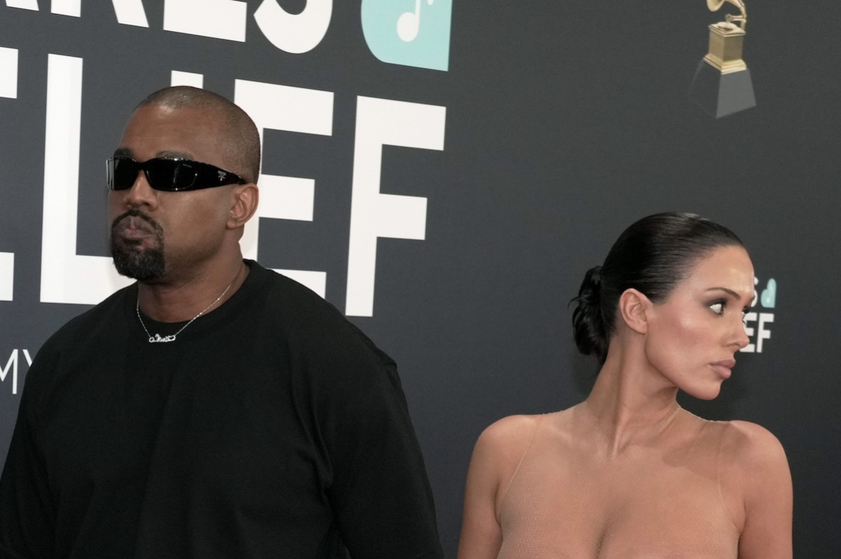 bianca red carpet dress no blur The Grammys most daring outfits as Kanye West's wife Bianca Censori is 'kicked out for naked dress'