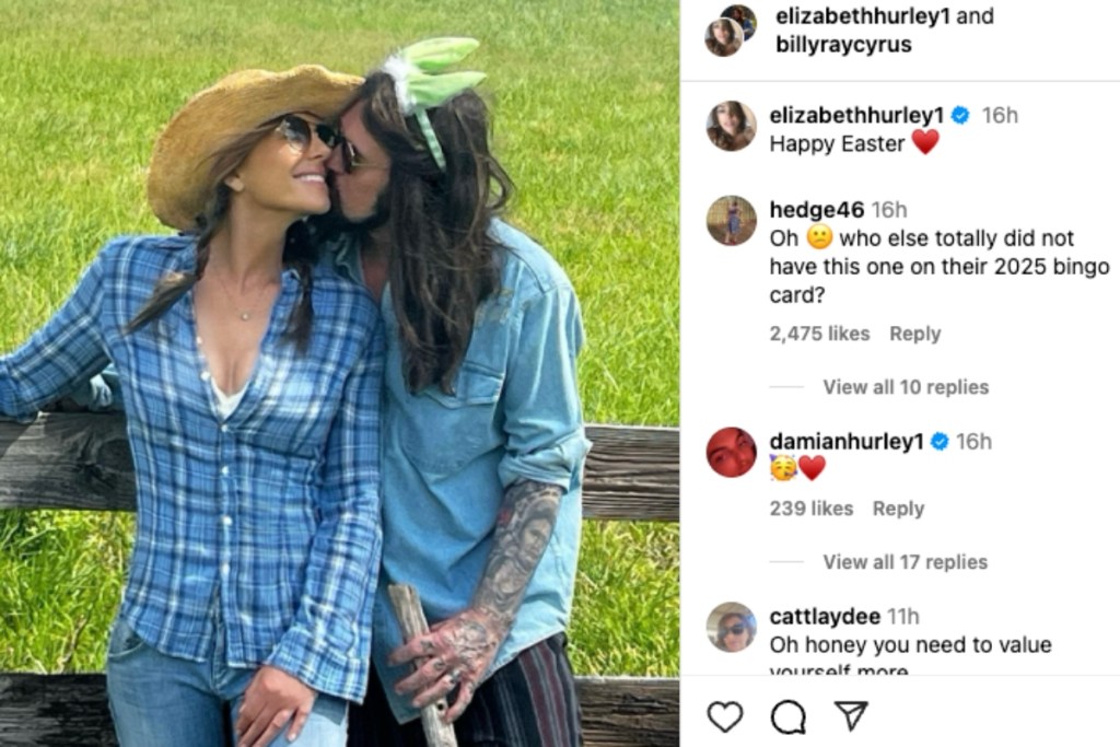 Elizabeth Hurley and Billy Ray Cyrus