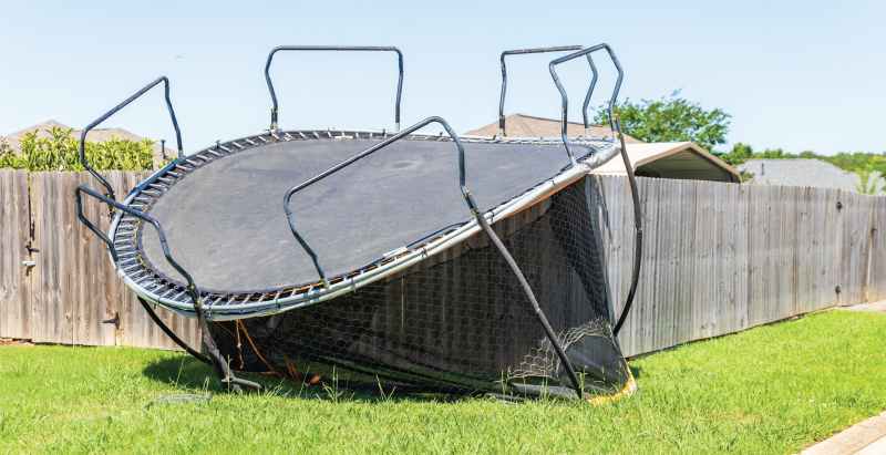 Trampoline Storm Damage