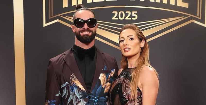 Seth Rollins and Becky Lynch