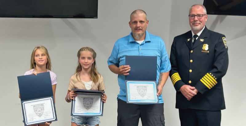 Ava and Addison Apostolopoulos, and Cody Boyette