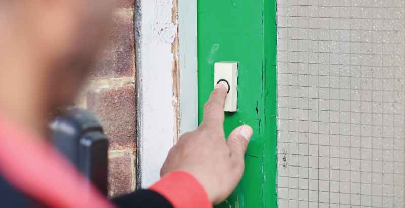 Doorbell Being Pressed