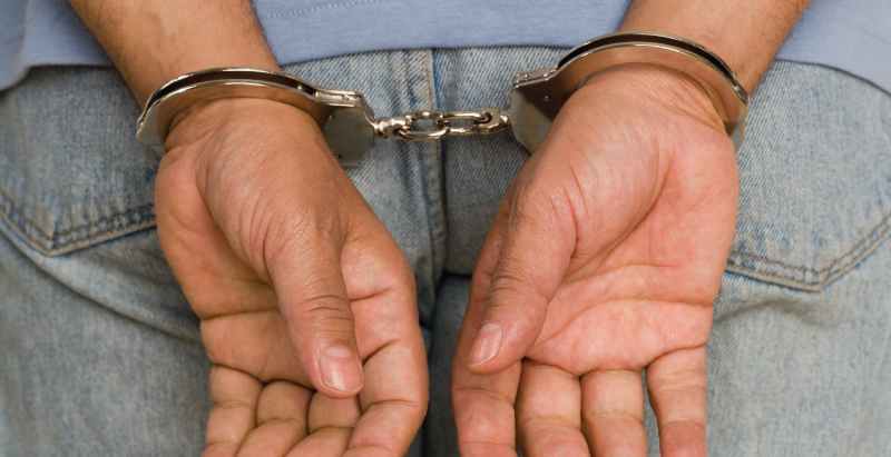 Handcuffed Man Close Up