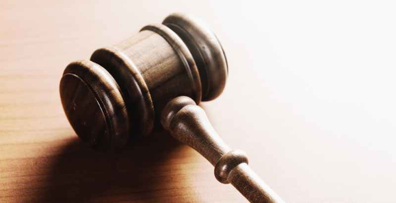 Judge Gavel On Table