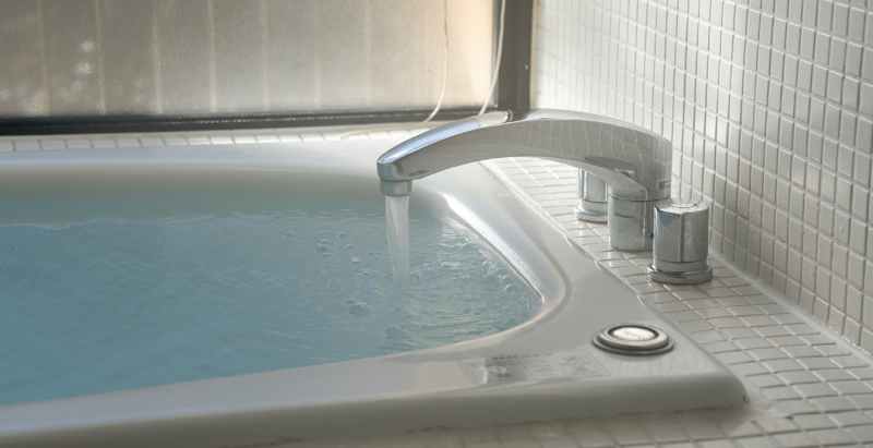 Bathtub Filled With Water