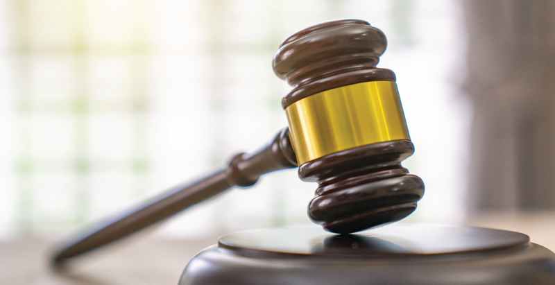 Judge Wooden Gavel On Desk