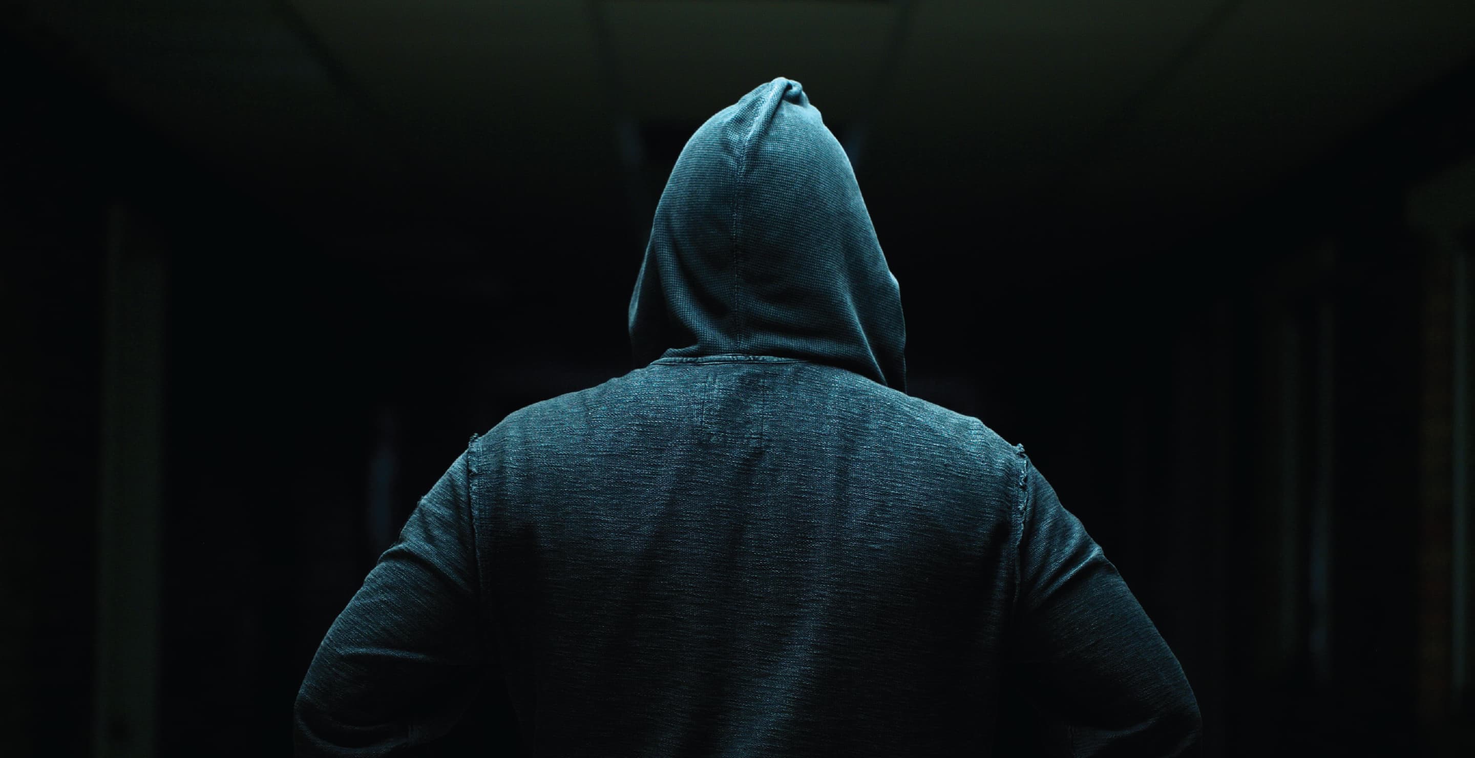 Man Wearing A Hoodie