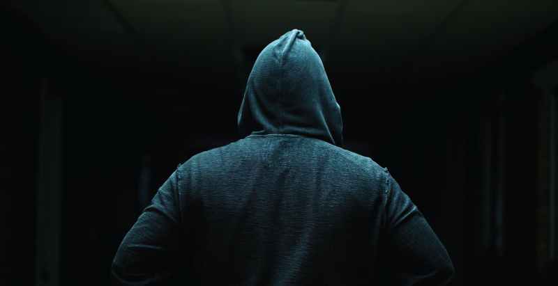 Man Wearing A Hoodie