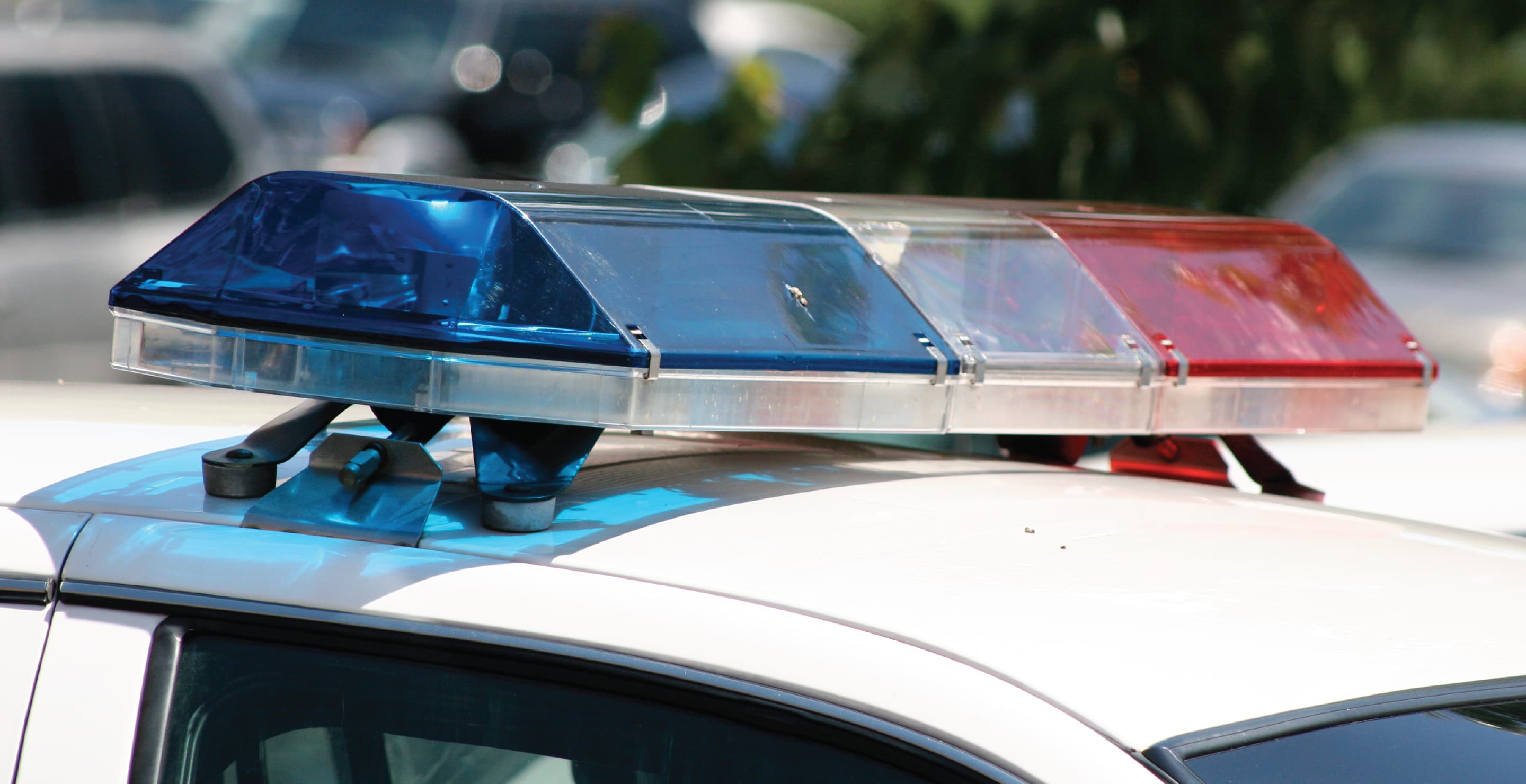 Police Lights During The Day