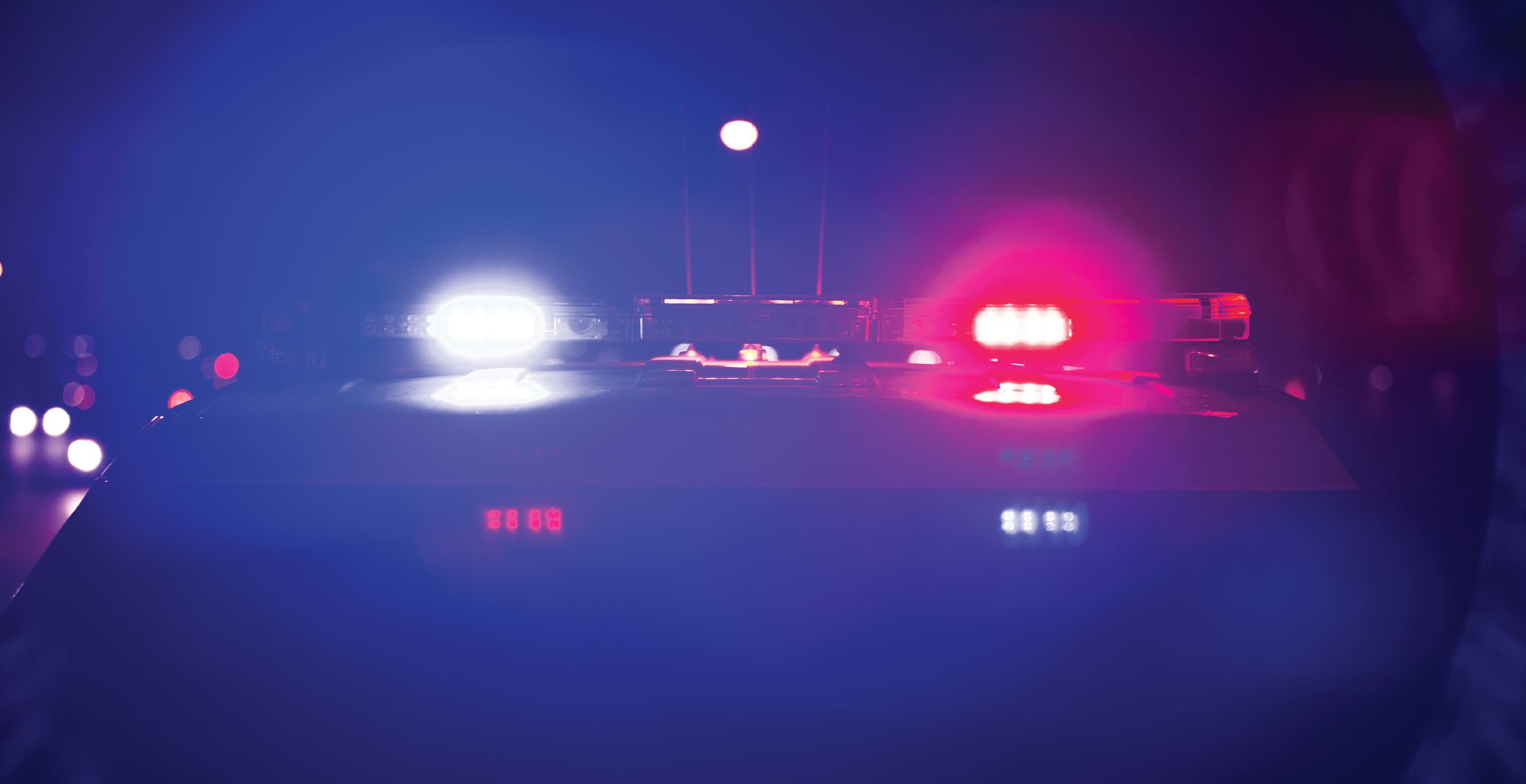 Police Unit At Crime Scene