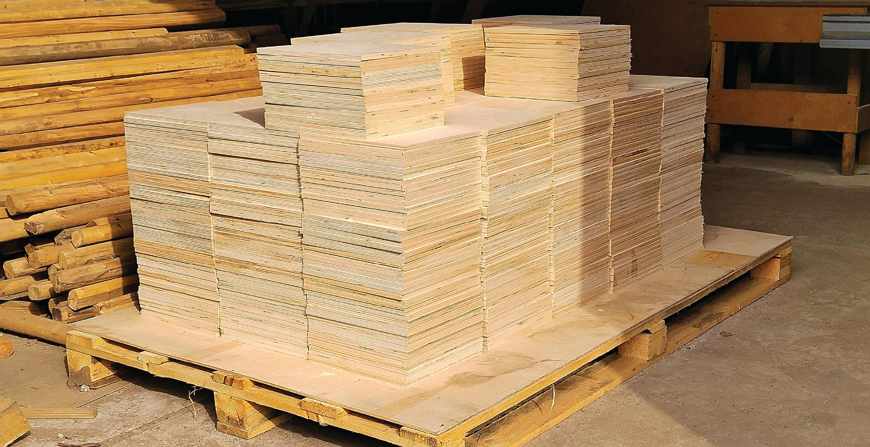 Stacks Of Plywood
