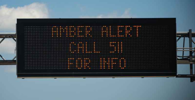 Amber Alert Digital Sign
