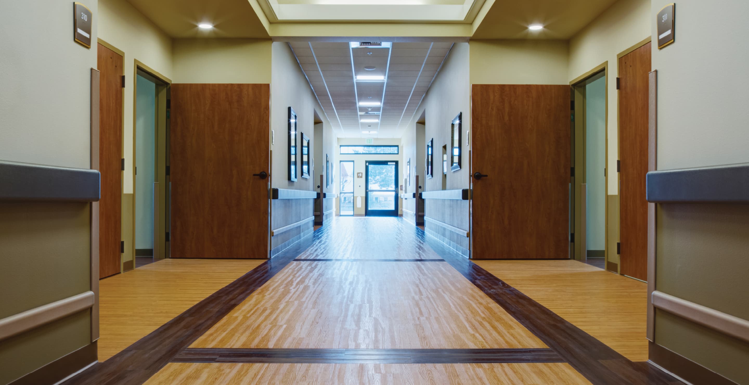 Assisted Living Facility Empty Hallway