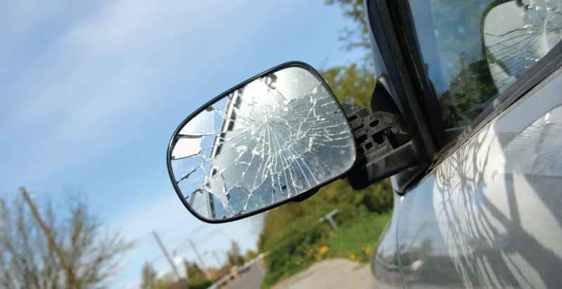 Broken Side Mirror
