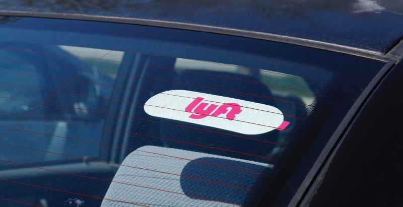 Car With Lyft Sticker