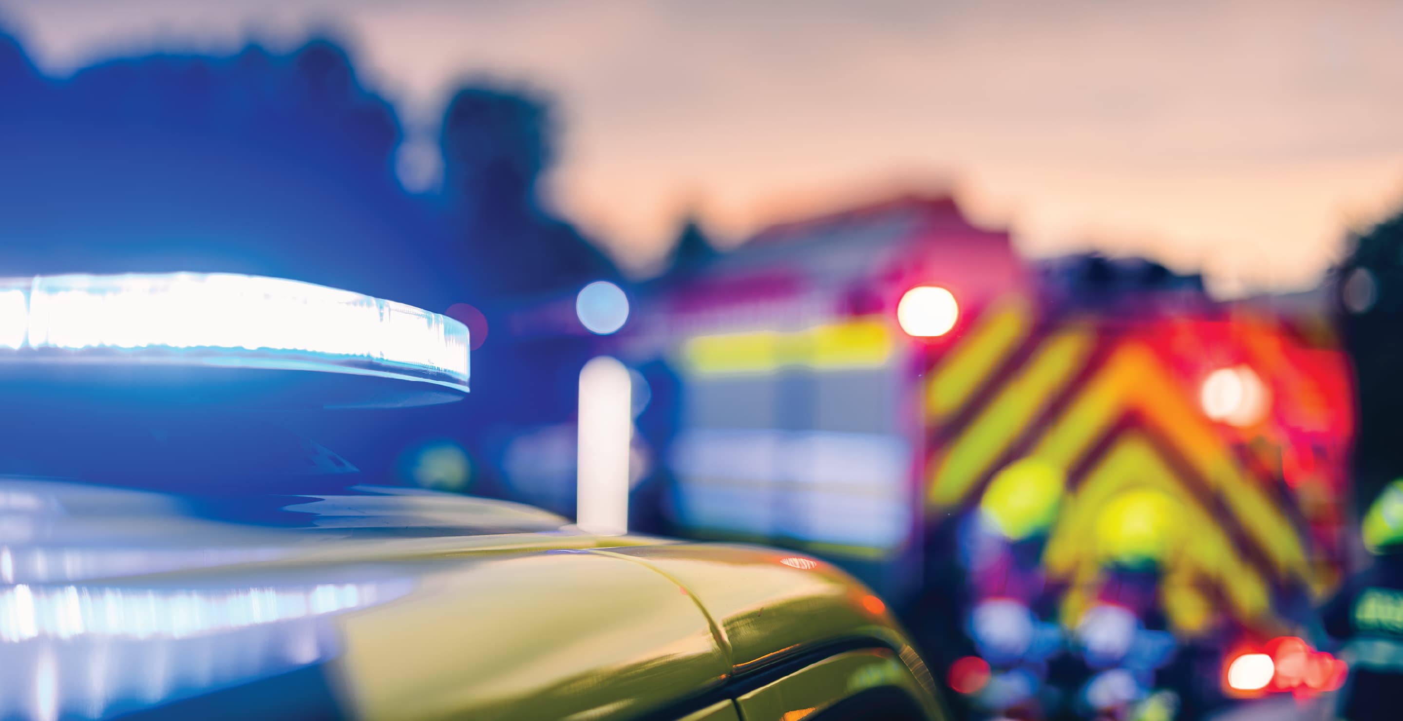 Emergency Responders At Traffic Accident