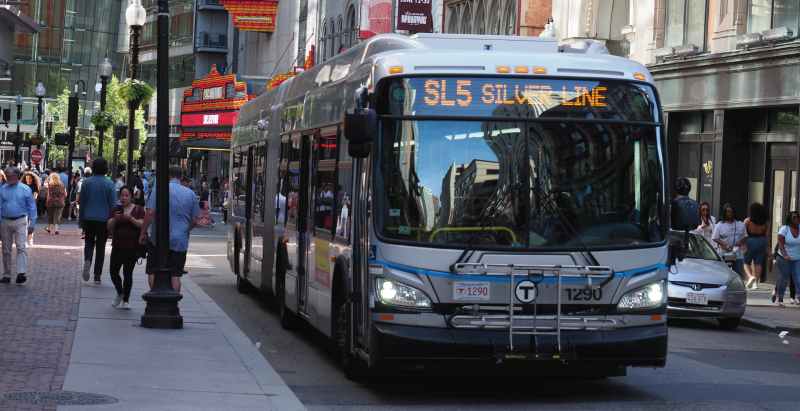 MBTA Bus In Boston
