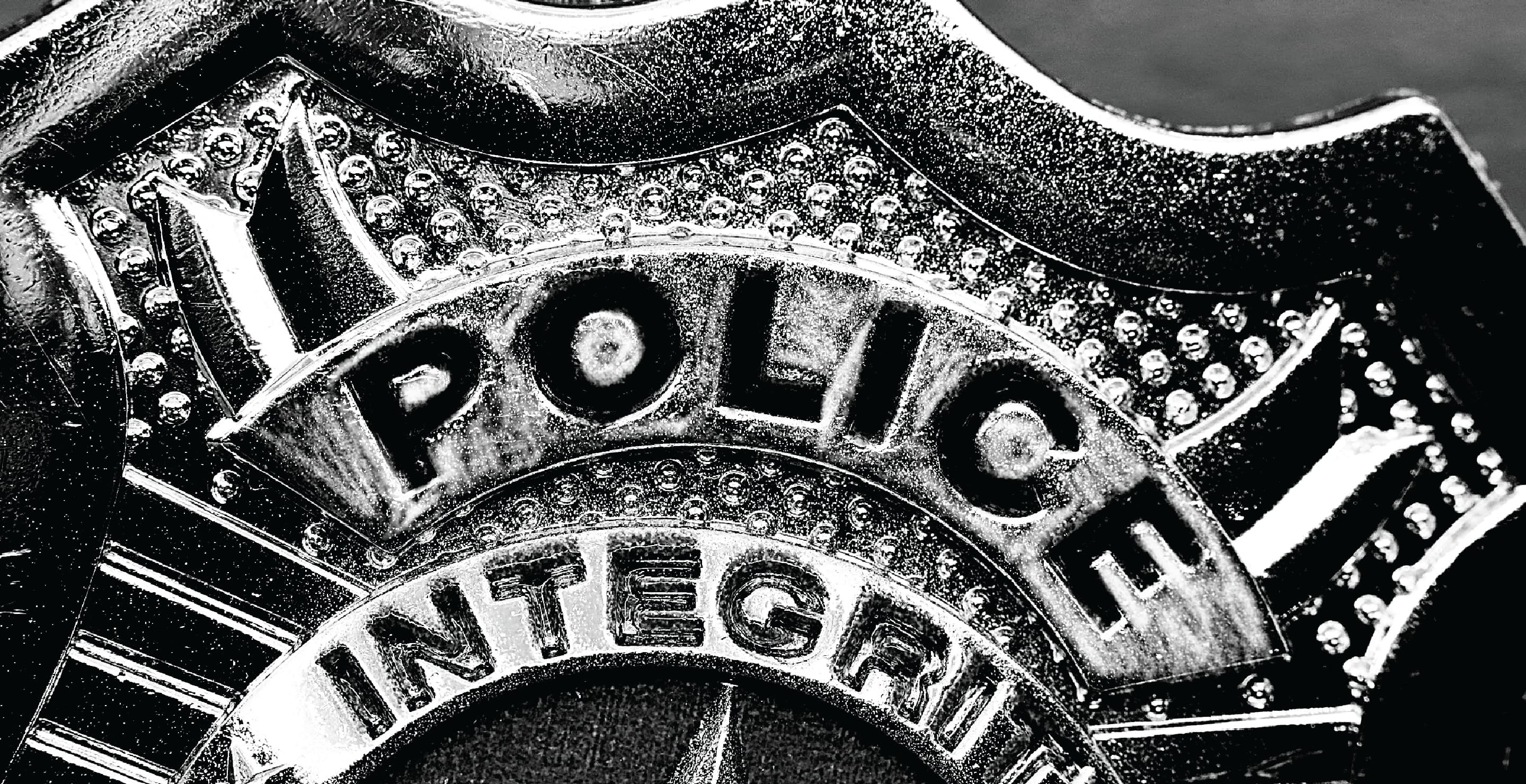 Police Badge, Partial View