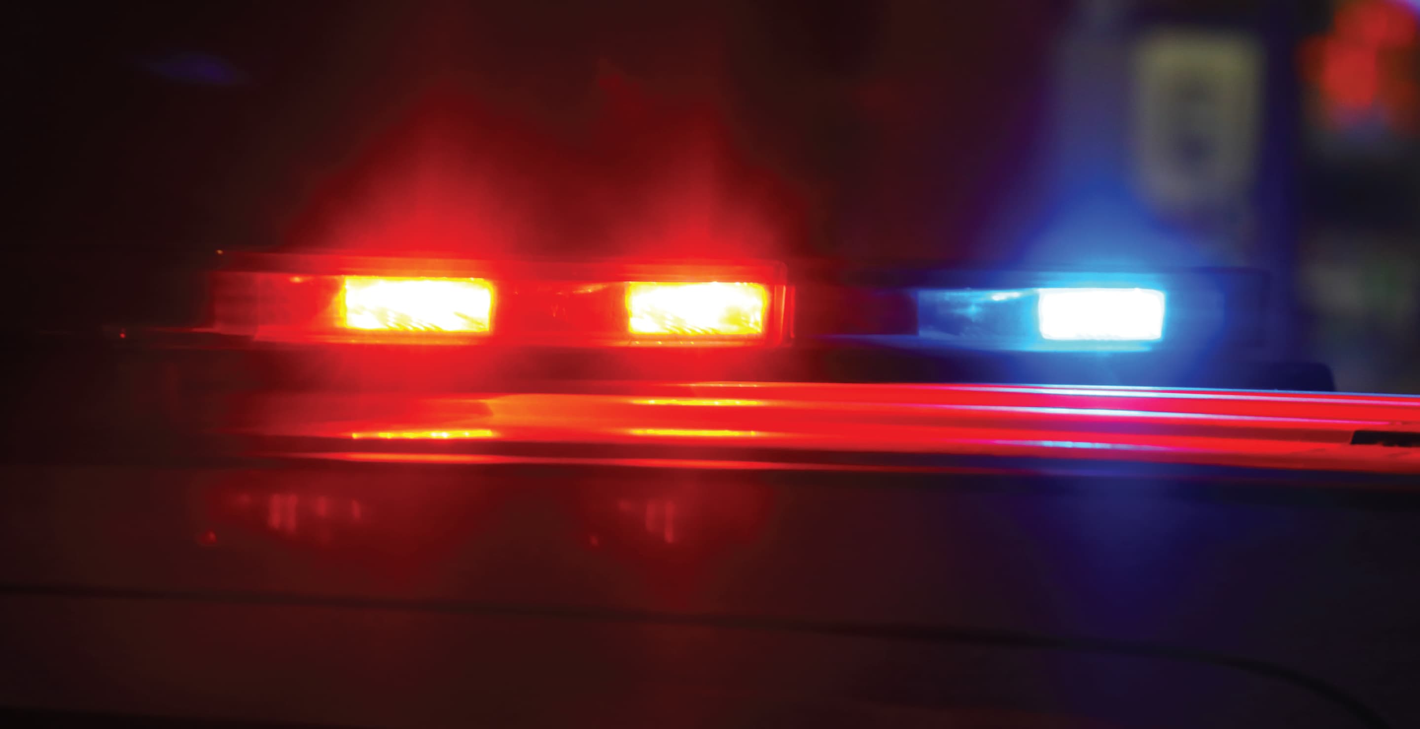 Police Car Flashing Lights And Sirens