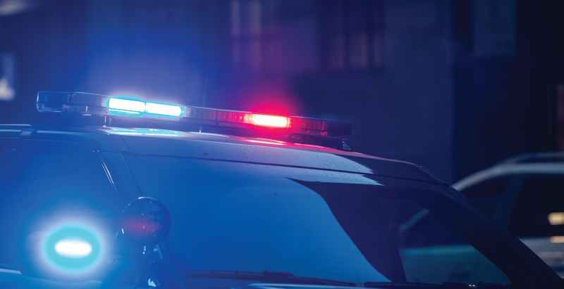 Police Car Flashing Lights Emergency Services