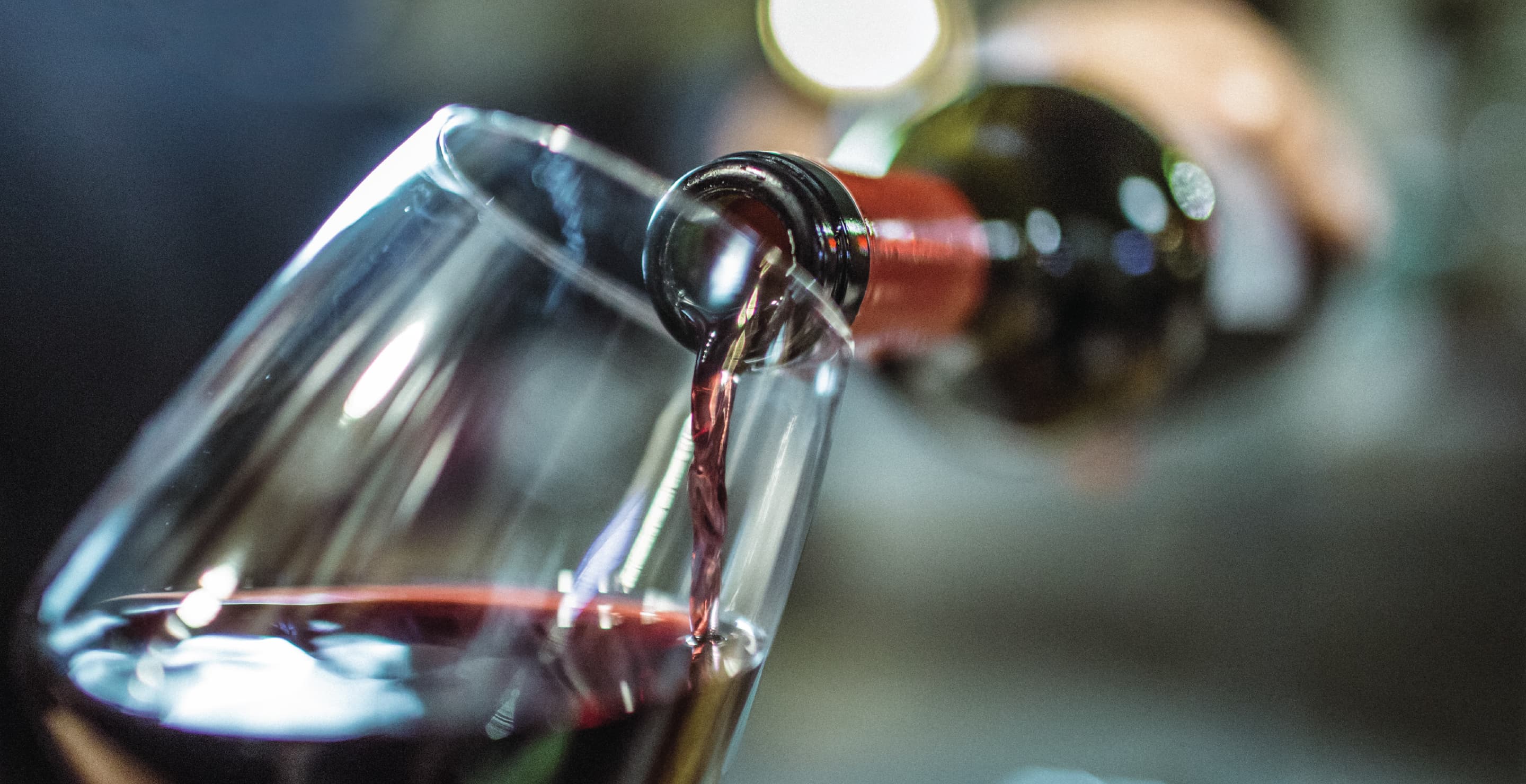 Red Wine Being Poured