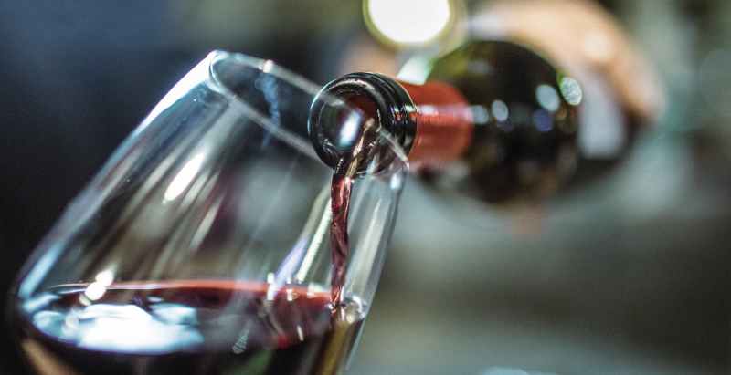 Red Wine Being Poured