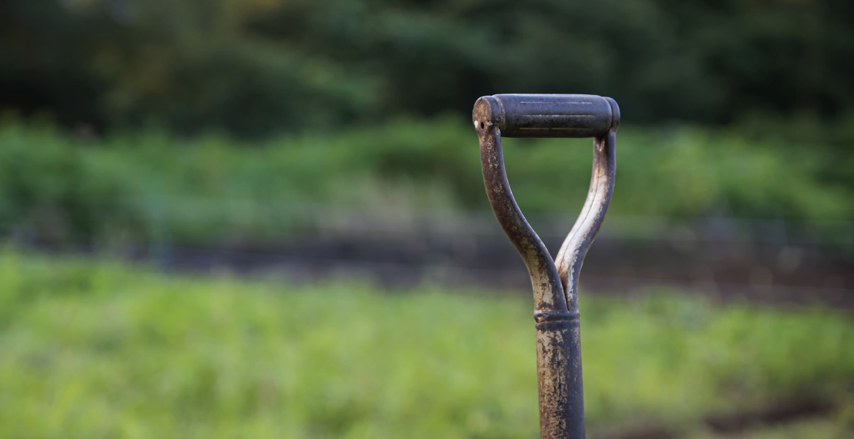 Shovel In Rural Environment