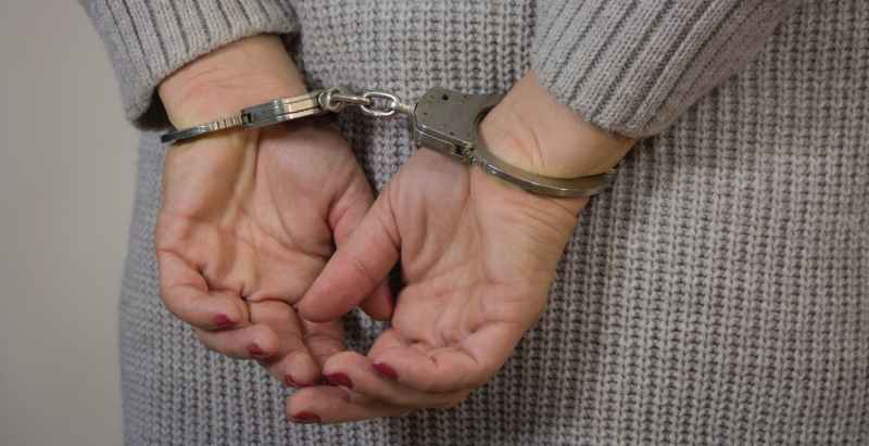 Woman Criminal In Handcuffs