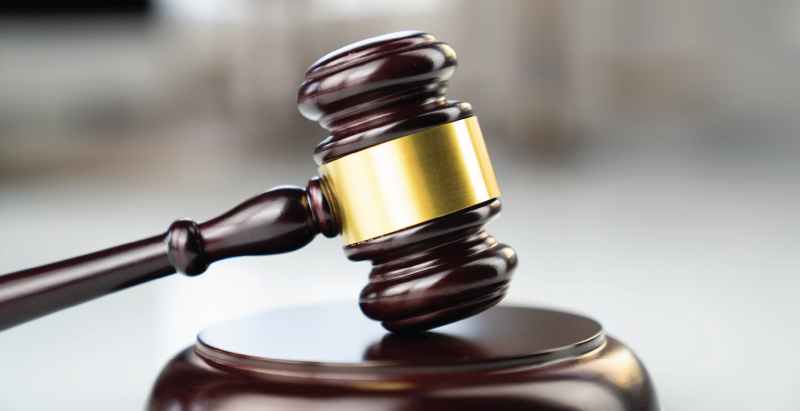 Wooden Gavel In Office